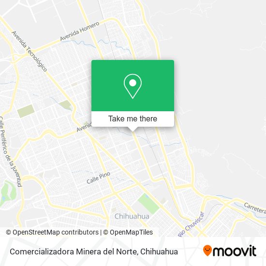 Mapa de Comercializadora Minera del Norte