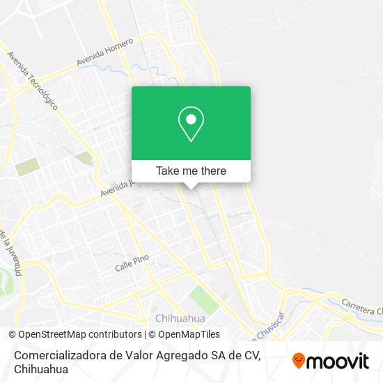 Comercializadora de Valor Agregado SA de CV map