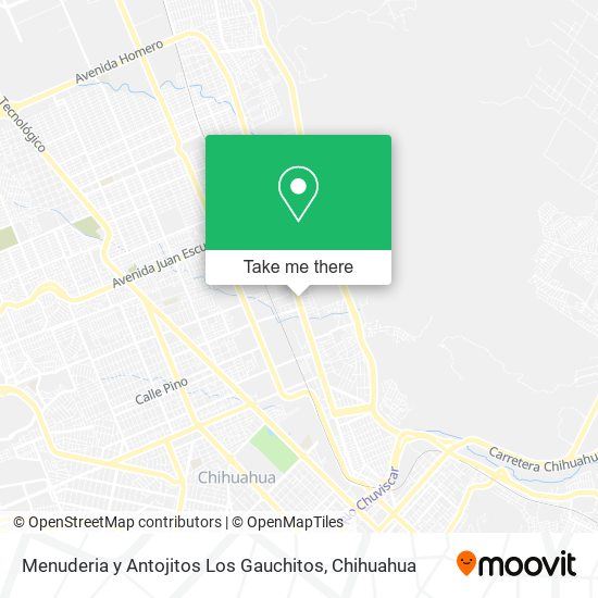 Menuderia y Antojitos Los Gauchitos map