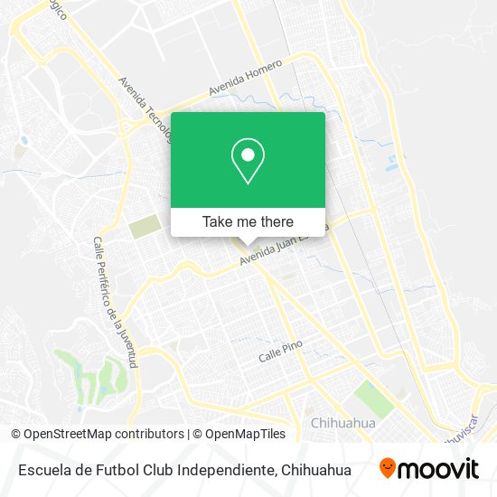 Escuela de Futbol Club Independiente map