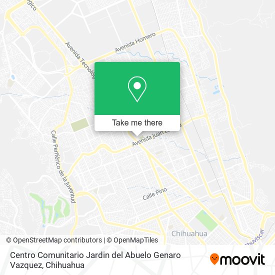 Centro Comunitario Jardin del Abuelo Genaro Vazquez map