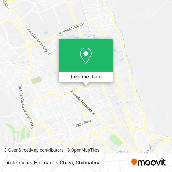 Autopartes Hermanos Chico map