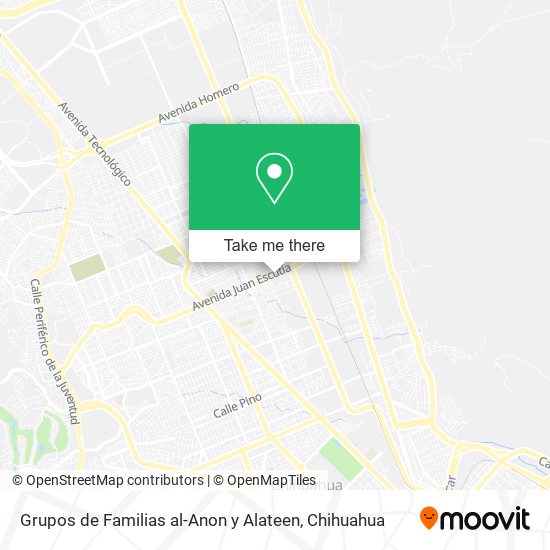 Grupos de Familias al-Anon y Alateen map