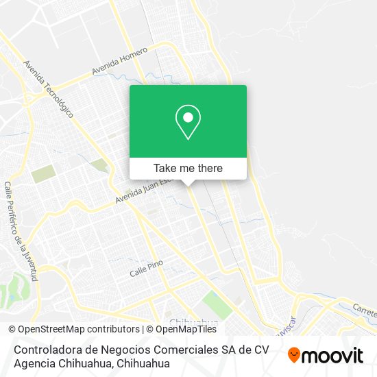 Controladora de Negocios Comerciales SA de CV Agencia Chihuahua map