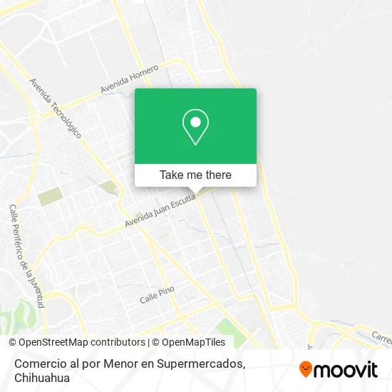 Comercio al por Menor en Supermercados map