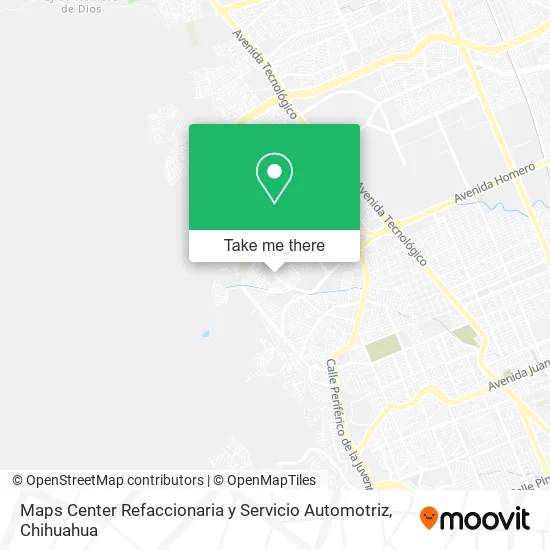 Mapa de Maps Center Refaccionaria y Servicio Automotriz