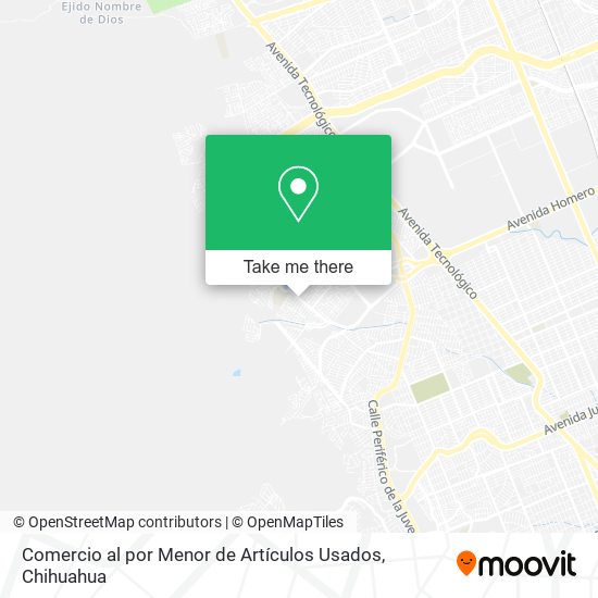 Comercio al por Menor de Artículos Usados map
