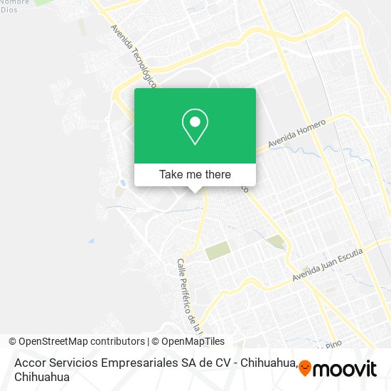 Accor Servicios Empresariales SA de CV - Chihuahua map