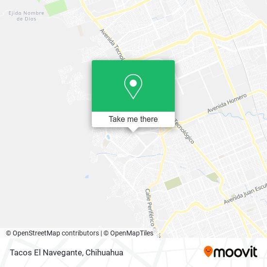 Mapa de Tacos El Navegante