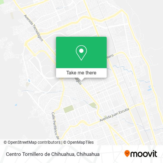 Mapa de Centro Tornillero de Chihuahua