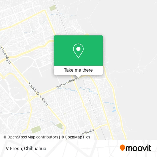 V Fresh map