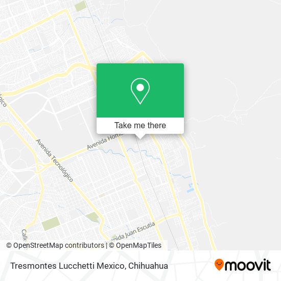 Tresmontes Lucchetti Mexico map