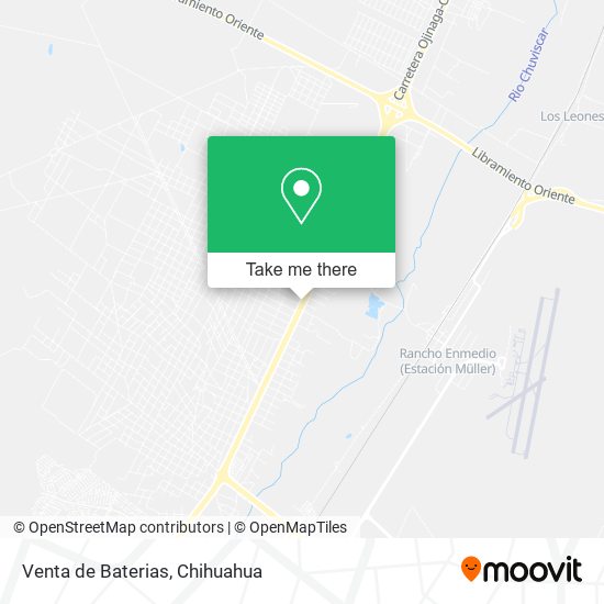 Mapa de Venta de Baterias