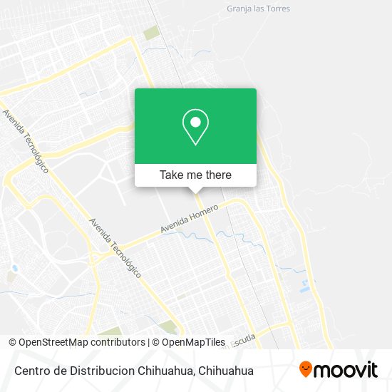 Centro de Distribucion Chihuahua map