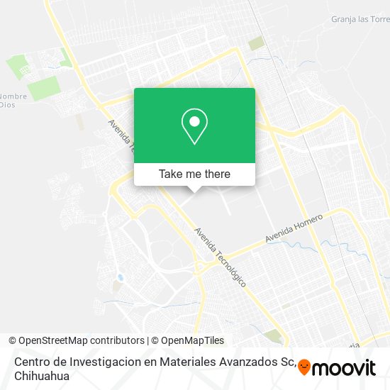 Centro de Investigacion en Materiales Avanzados Sc map