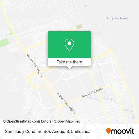 Mapa de Semillas y Condimentos Andujo S
