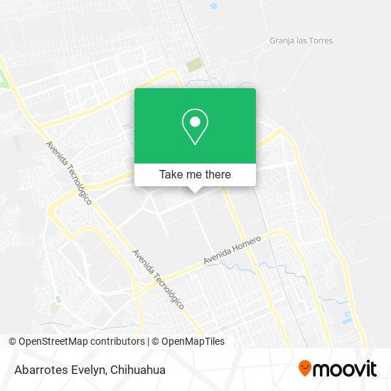 Abarrotes Evelyn map