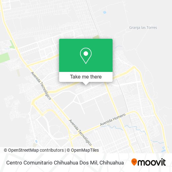 Mapa de Centro Comunitario Chihuahua Dos Mil