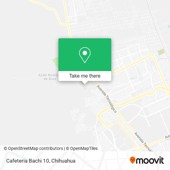 Mapa de Cafeteria Bachi 10