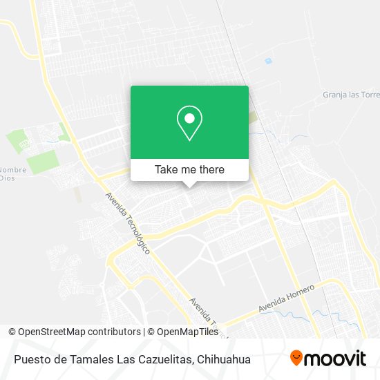 Puesto de Tamales Las Cazuelitas map
