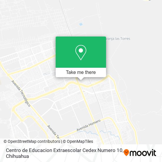 Mapa de Centro de Educacion Extraescolar Cedex Numero 10