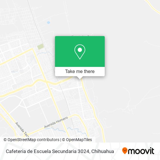Cafeteria de Escuela Secundaria 3024 map