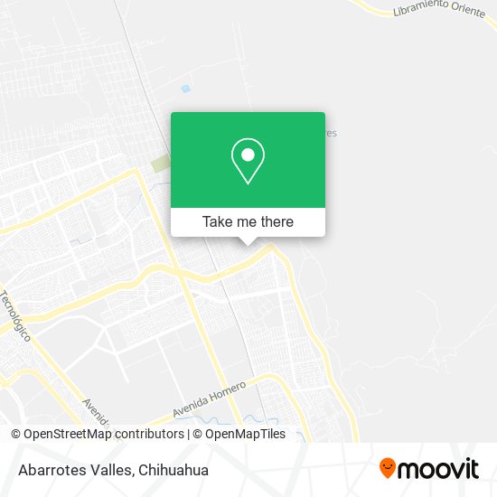Abarrotes Valles map