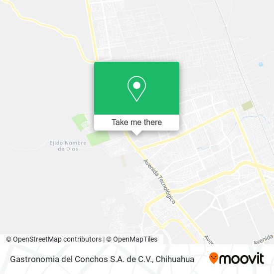 Gastronomia del Conchos S.A. de C.V. map