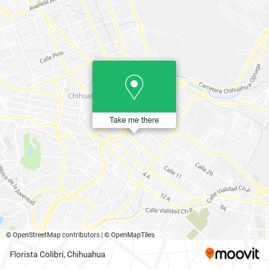 Mapa de Florista Colibrí