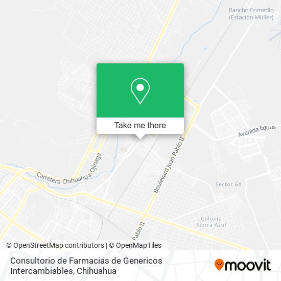 Consultorio de Farmacias de Genericos Intercambiables map