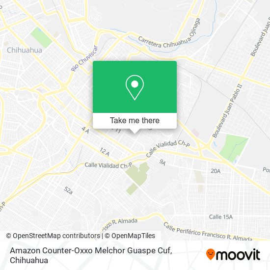 Amazon Counter-Oxxo Melchor Guaspe Cuf map