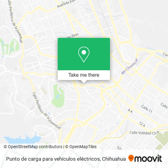 Mapa de Punto de carga para vehículos eléctricos