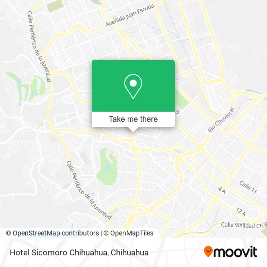 Hotel Sicomoro Chihuahua map