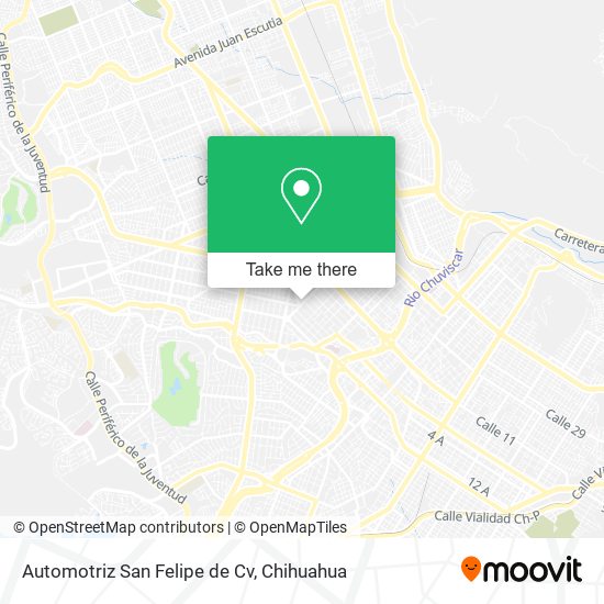 Automotriz San Felipe de Cv map