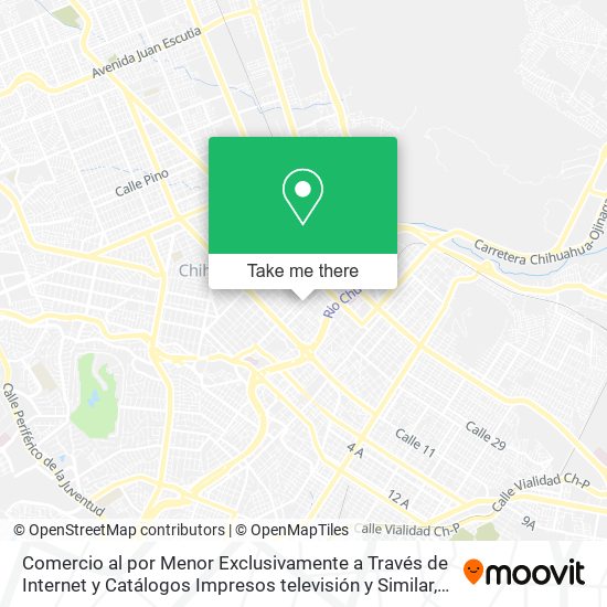 Comercio al por Menor Exclusivamente a Través de Internet y Catálogos Impresos televisión y Similar map