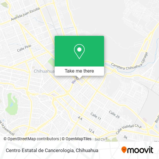Mapa de Centro Estatal de Cancerologia