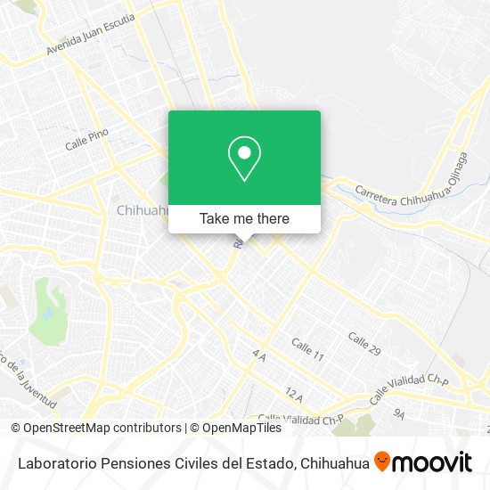 Laboratorio Pensiones Civiles del Estado map