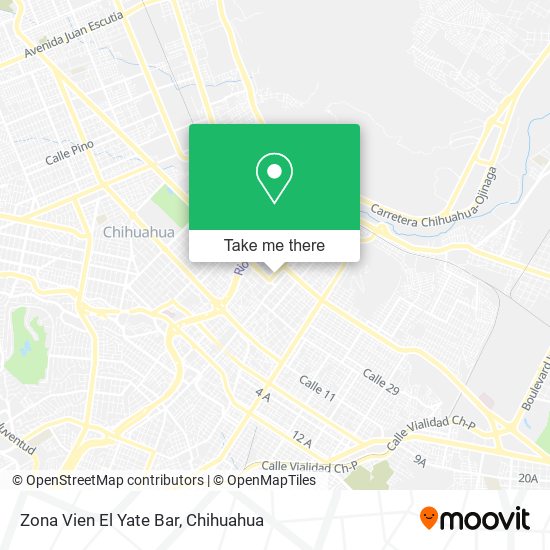 Mapa de Zona Vien El Yate Bar