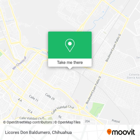 Mapa de Licores Don Baldumero