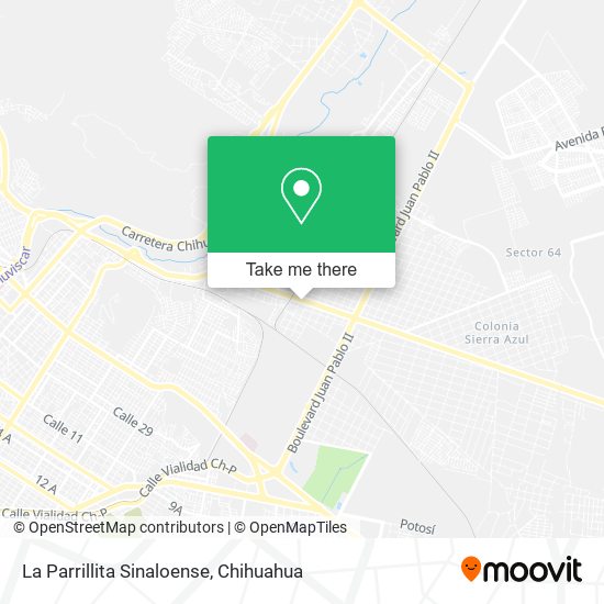 Mapa de La Parrillita Sinaloense