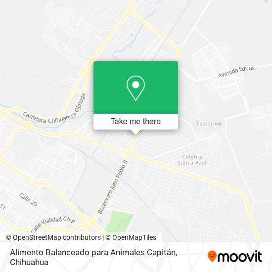 Alimento Balanceado para Animales Capitán map