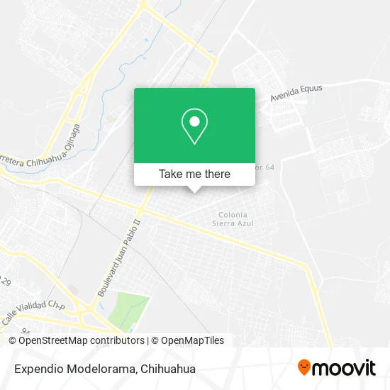Expendio Modelorama map