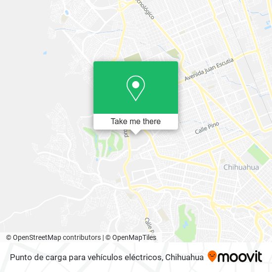 Punto de carga para vehículos eléctricos map