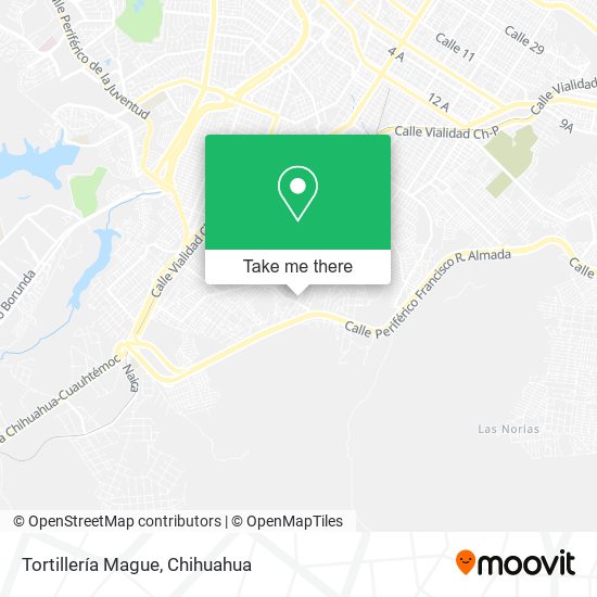 Mapa de Tortillería Mague