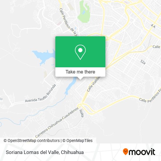 Soriana Lomas del Valle map