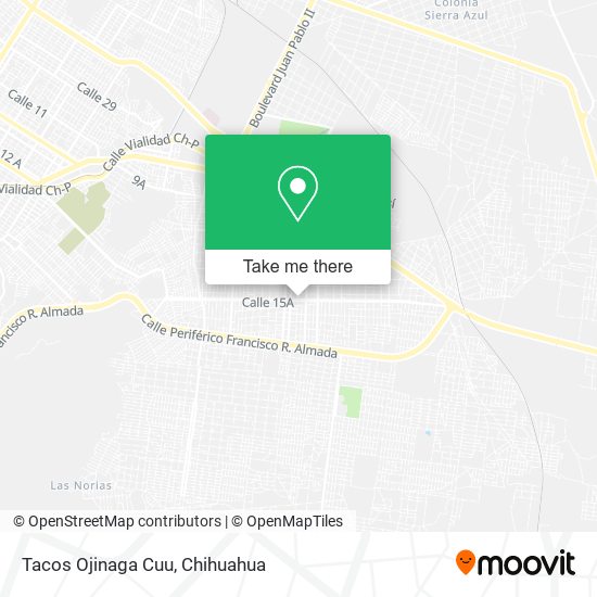 Mapa de Tacos Ojinaga Cuu