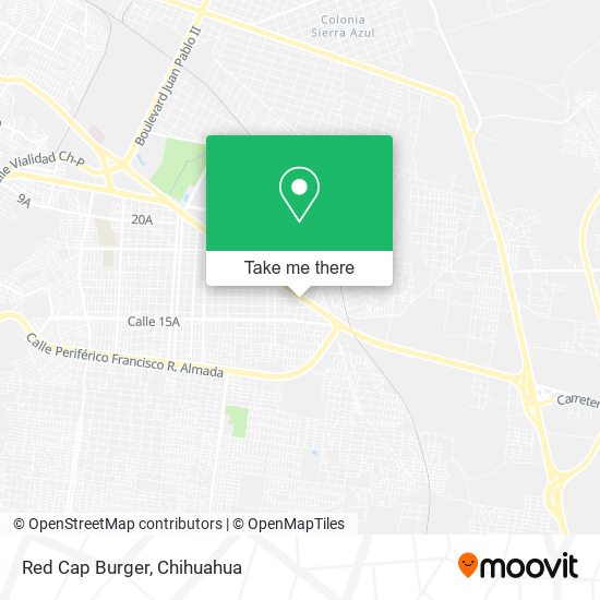 Red Cap Burger map