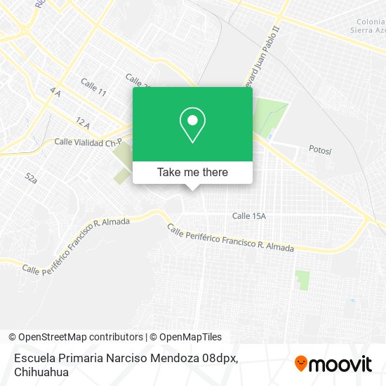 Escuela Primaria Narciso Mendoza 08dpx map