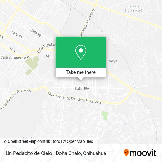 Mapa de Un Pedacito de Cielo : Doña Chelo