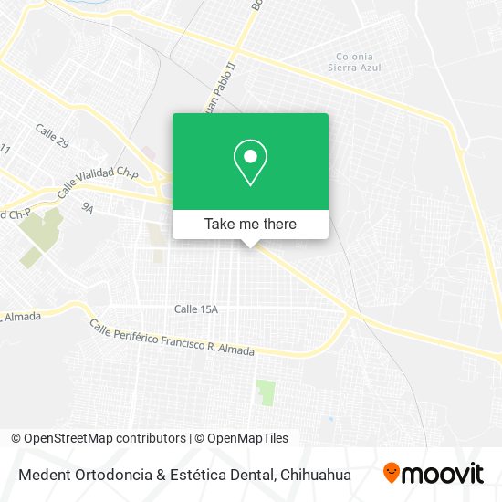 Mapa de Medent Ortodoncia & Estética Dental